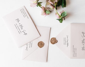 Wedding Invite Address Template, Wedding Invitation Envelope Template A7 Envelope Template, 5x7 Envelope Template