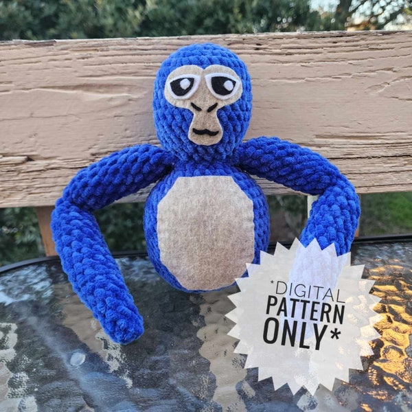 Gorilla game Crochet Pattern *PATTERN ONLY*