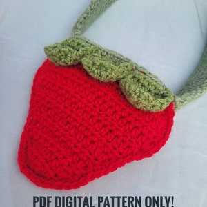 Mini Strawberry Crochet Bag *PATTERN ONLY*