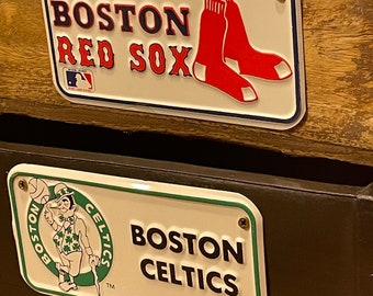 Boston Red Sox Boston Celtics Vintage Wood Brick Mold 