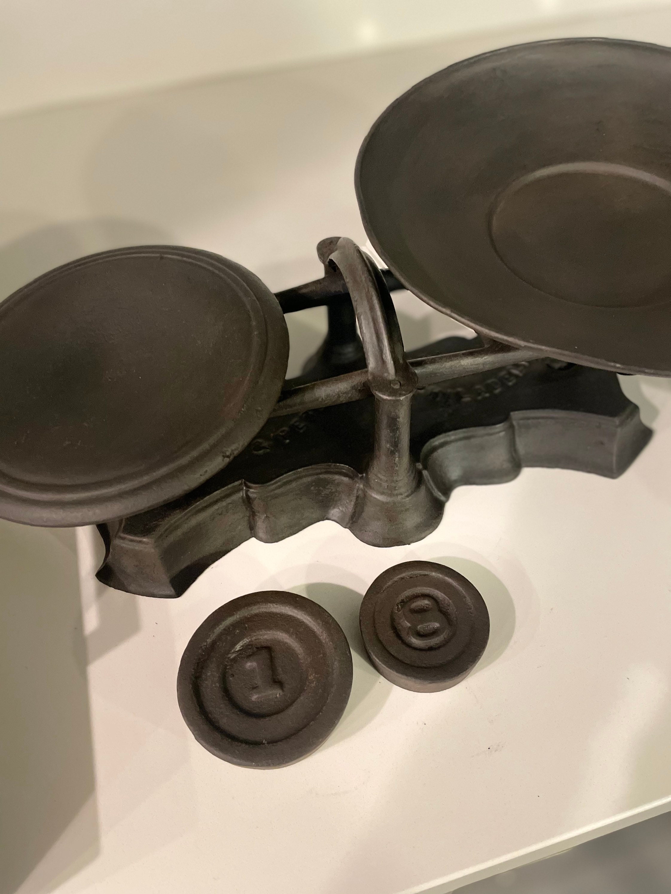 Antique Vintage Scale 1800s Cast Iron, Stuart & Peterson Philadelphia