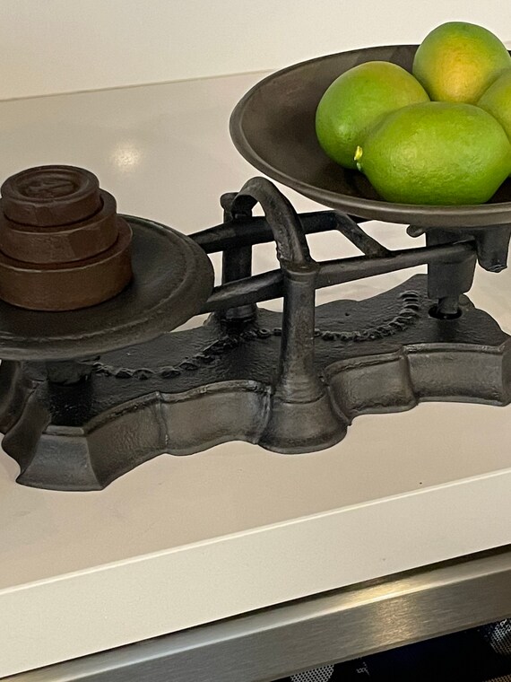 Antique Vintage Scale 1800s Cast Iron Stuart & Peterson Etsy