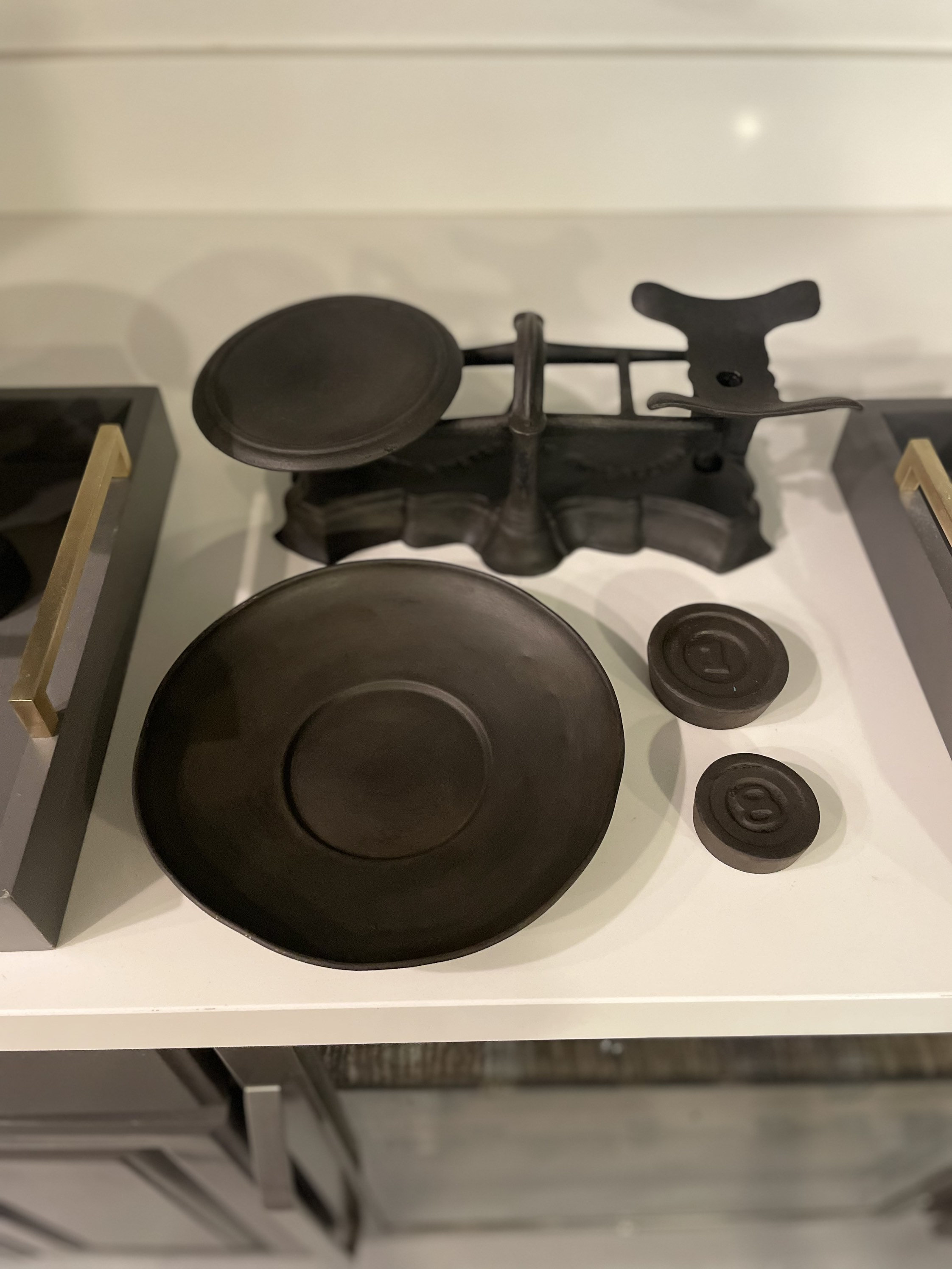 Antique Vintage Scale 1800s Cast Iron, Stuart & Peterson Philadelphia