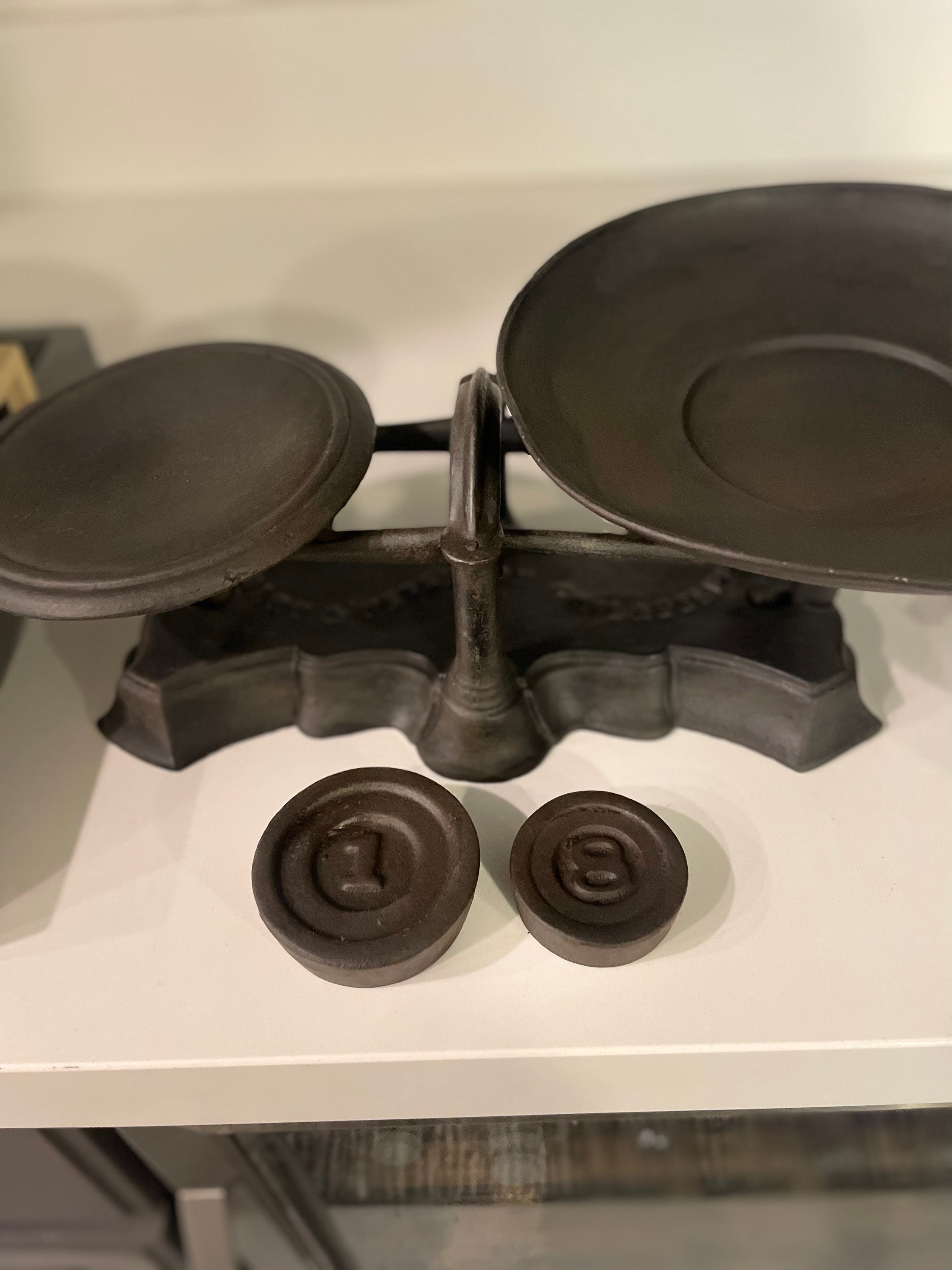 Antique Vintage Scale 1800s Cast Iron, Stuart & Peterson Philadelphia