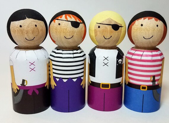 pirate peg dolls