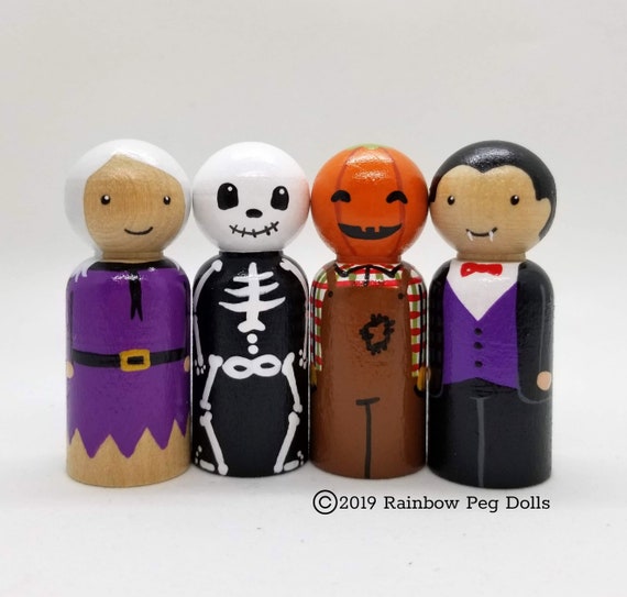 halloween peg dolls
