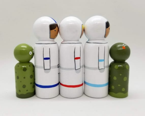 astronaut peg doll