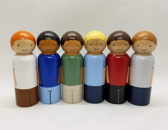 wooden peg doll house