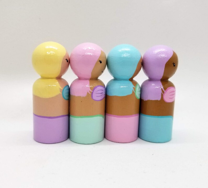 mermaid peg doll