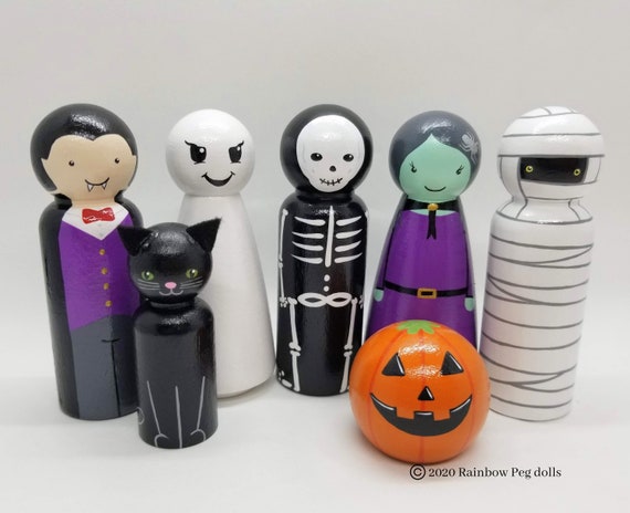 halloween peg dolls
