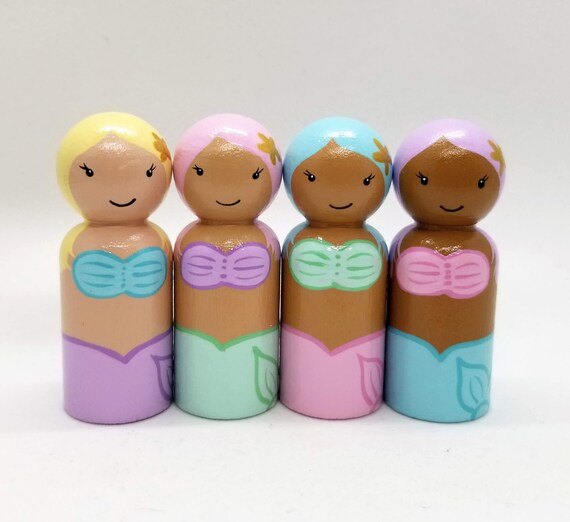mermaid peg doll