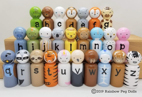 animal peg dolls