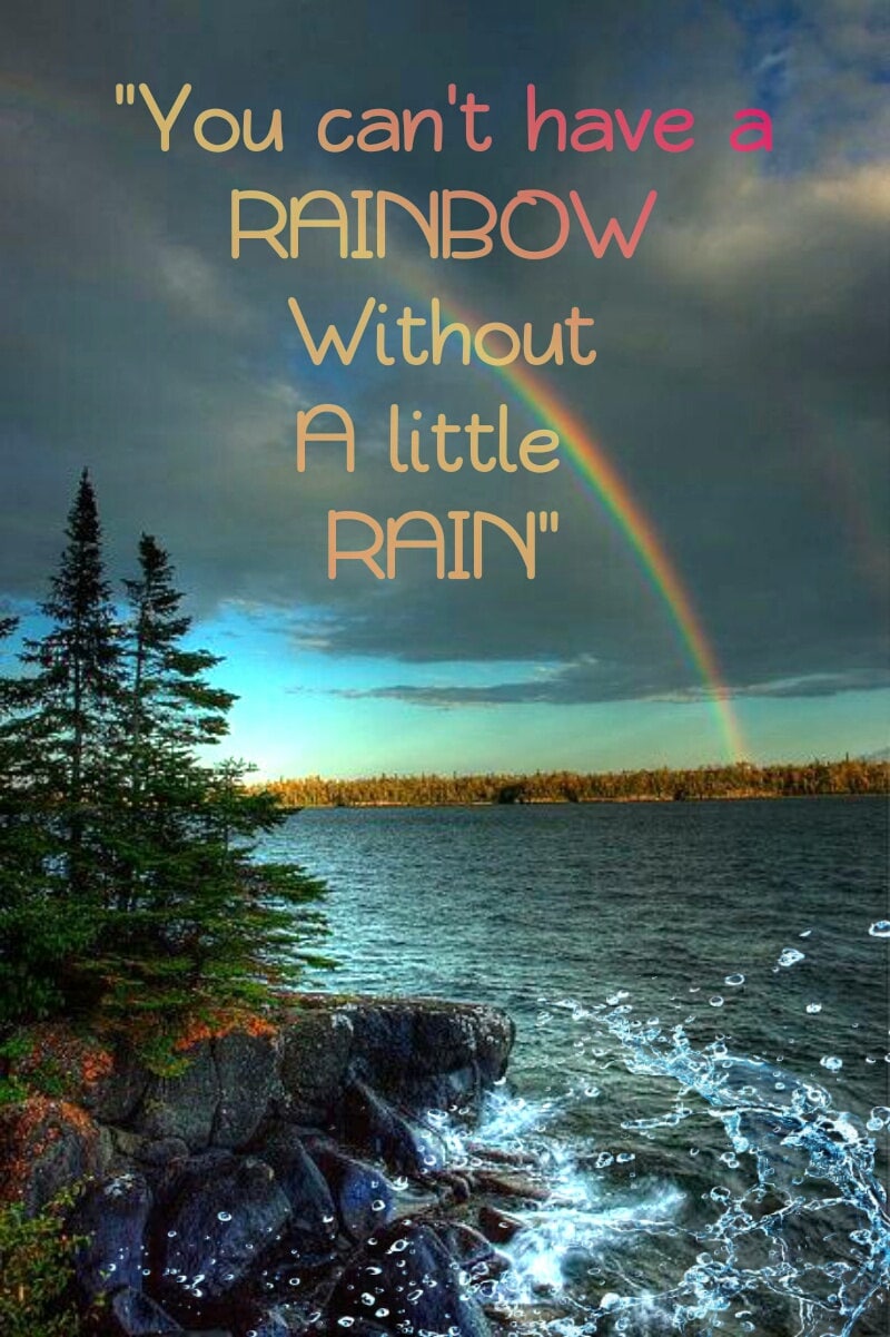 You Can't Have A Rainbow Without A Little Rain Digital Art Etsy