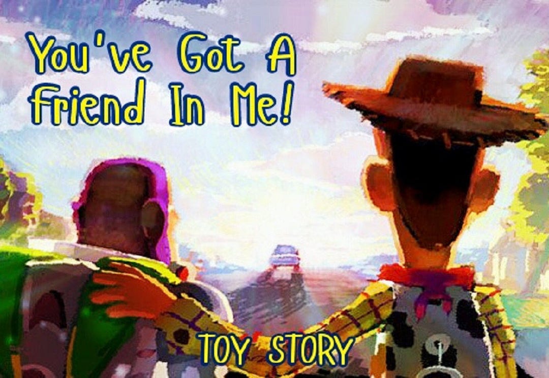Toy Story Woody and Buzz Lightyear You've Got A Friend in Etsy