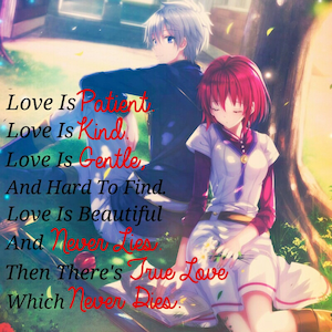 Schneewittchen mit roten Haaren Liebe ist geduldig die Liebe ist gütig Liebe ist sanft und schwer zu finden, die digitaler Kunst Download Dekor Anime Zitat, Wandbehang