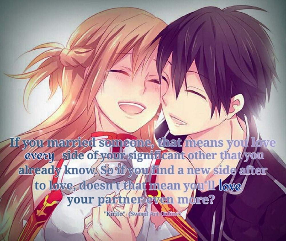 Sword Art Online Asuna and Kirito If You Married Someone That Etsy