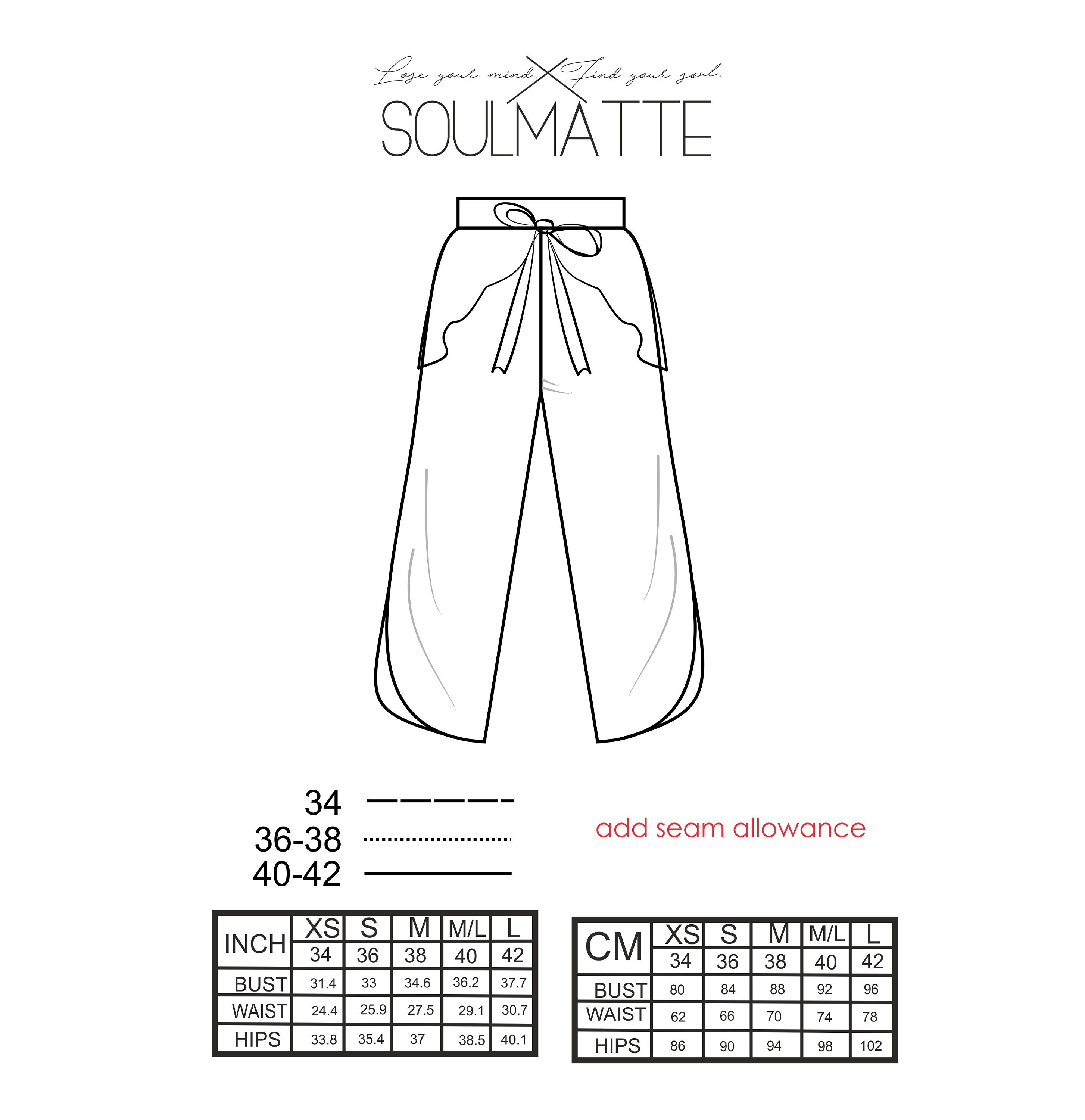 Flowy Beach Pants Pattern Skirtpants Pdf Instant Download Etsy