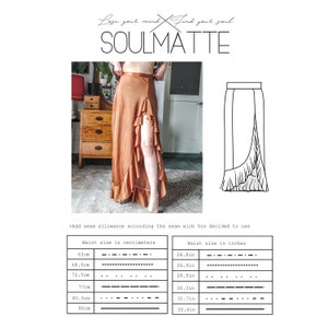 PDF Skirt Pattern Skirt With Split Evening Skirt Pattern for - Etsy