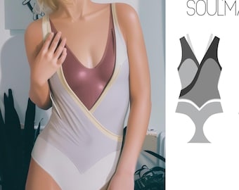 Balerina Leotard Sewing Pattern: Open Back Bodysuit (PDF Download)