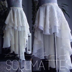 Asymmetrischer High Low Rock Schnittmuster | Tanz,Hochzeit (PDF) Bild 2