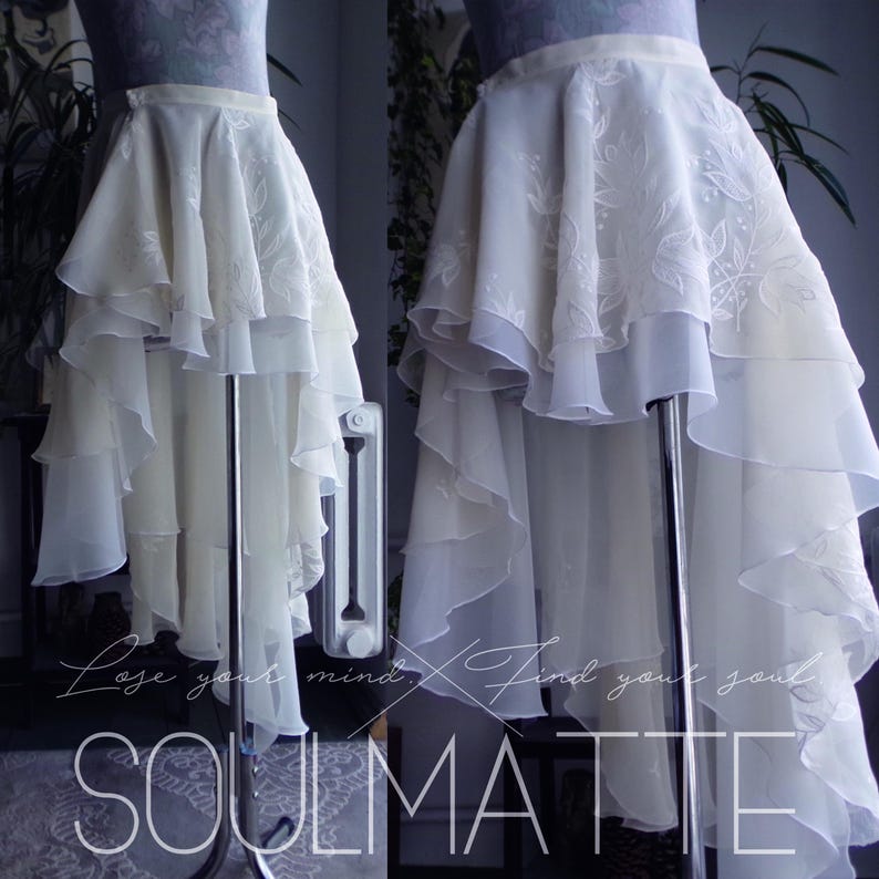 Asymmetrischer High Low Rock Schnittmuster | Tanz,Hochzeit (PDF) Bild 2