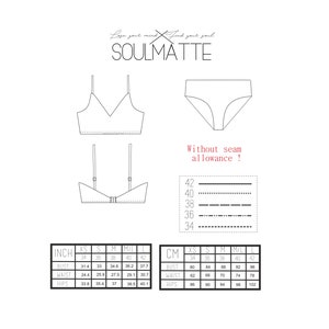 PDF Swimsuit Bra Pattern Bikini Pattern Suitable for - Etsy