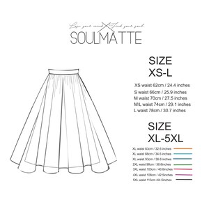 Long Maxi Skirt Sewing Pattern for Sizes XS-5XL. Floor Length Full ...