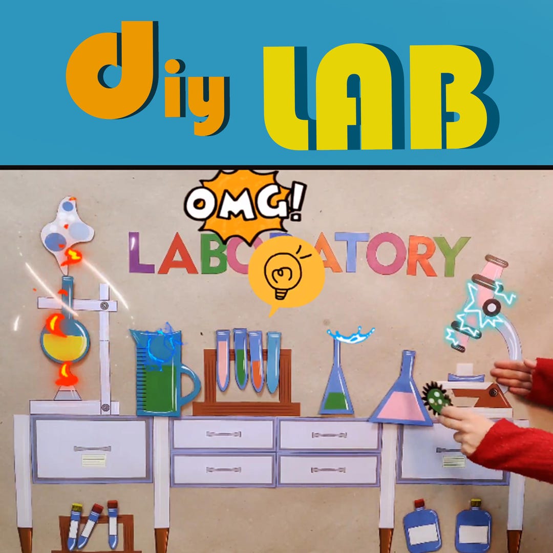 Computer Science Cut Out Kids Game Science Laboratory: Cut-out Craft Paper Project (digital ...
