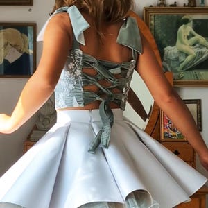 Ribbon Back Blouse - Etsy