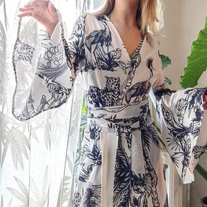 Padrão de costura para robe de manga larga: estilo boho hippie (padrão em PDF)