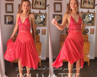 Ruffle Dance Skirt Sewing Pattern, Latino dancer Skirt (PDF Download)