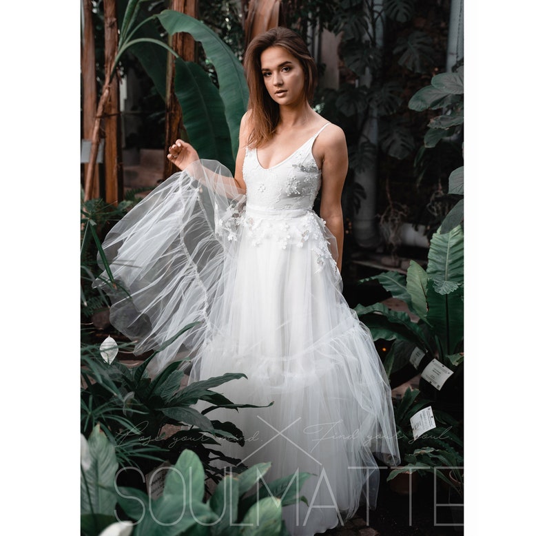 Wedding separates Alternative dress Bridal separates Hochzeit trennt Satin skirt T\u00fcllrock Braut Tulle skirt brautkleid bridal gown
