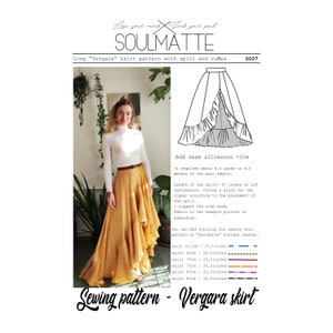 PDF Sewing Skirt Pattern With Video Tutorial Wide Gore - Etsy