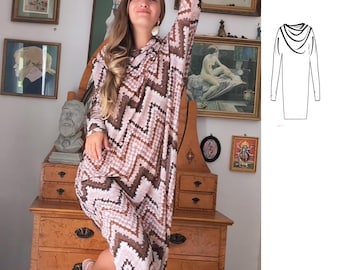 Versatile Maxi Dress Sewing Pattern: Beginner DIY with Video Tutorial (PDF Pattern)