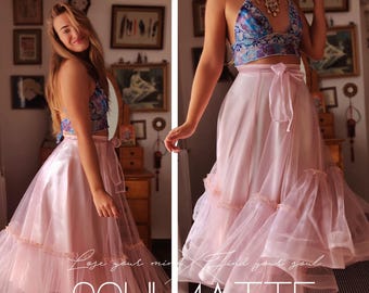 Tüll-Rüschenrock Schnittmuster: Abendkleid, Petticoat DIY (XS-5XL) (PDF-Muster)