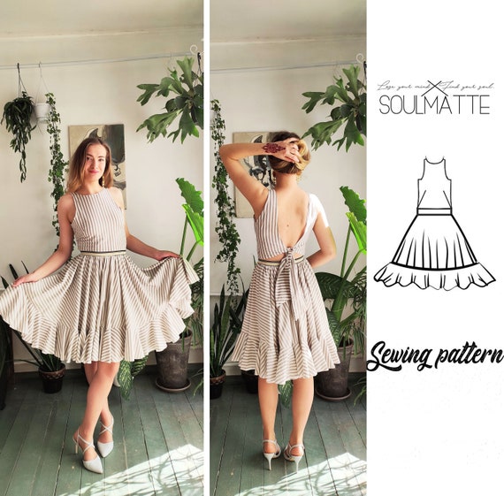 Kai Notched Mini Skirt Tutorial With Sewing Pattern | Diy skirt, Skirt  patterns sewing, Fashion sewing tutorials