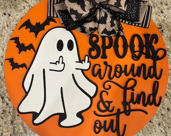 Spook around and find out door hanger