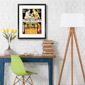 Vintage Marijuana Movie Poster - 1936 Propaganda Wall Art image 2