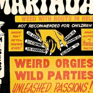 Vintage Marijuana Movie Poster - 1936 Propaganda Wall Art image 4