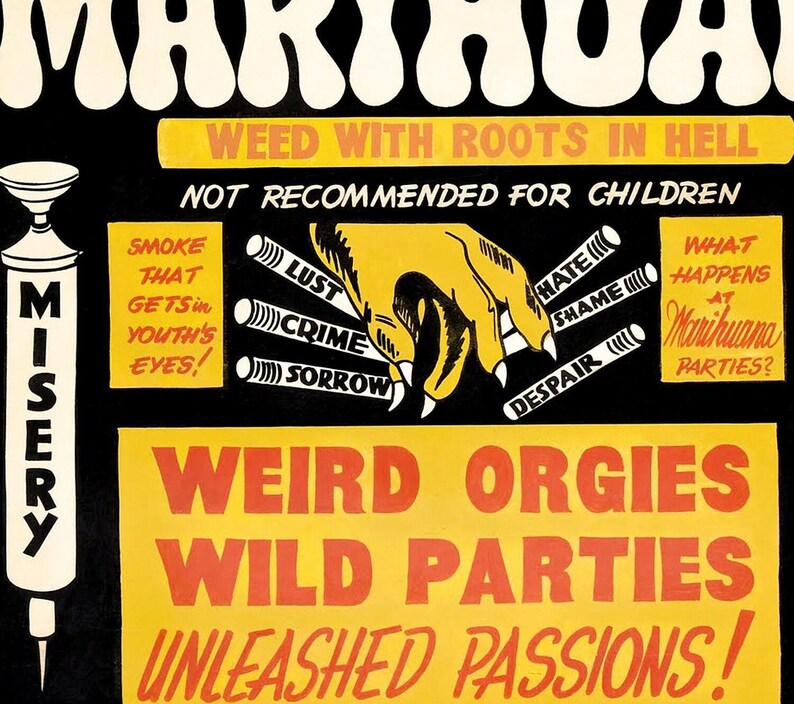 Vintage Marijuana Movie Poster - 1936 Propaganda Wall Art image 4