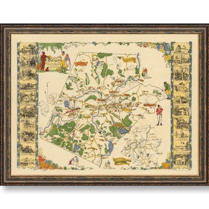 Concord Map Print: Vintage Wall Decor for Home