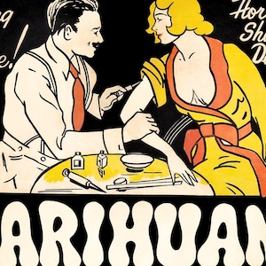 Vintage Marijuana Movie Poster - 1936 Propaganda Wall Art image 3
