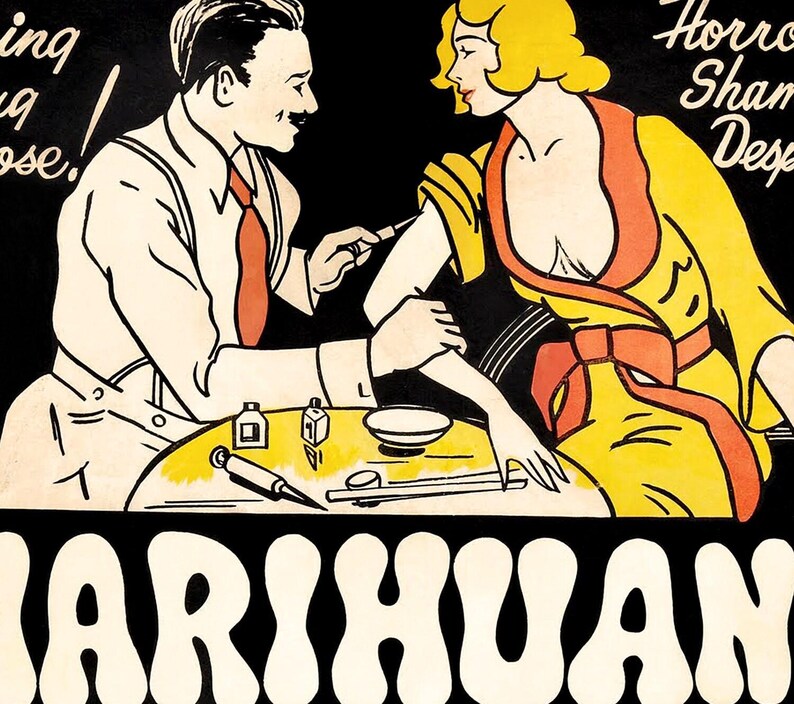 Vintage Marijuana Movie Poster - 1936 Propaganda Wall Art image 3