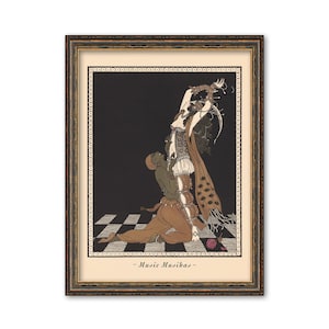 George Barbier Vintage Fashion Print, Paris Couture Style