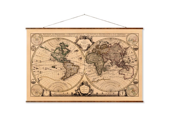 Worldmap And Detailed Maps Of France, Portugal And Spain Royalty