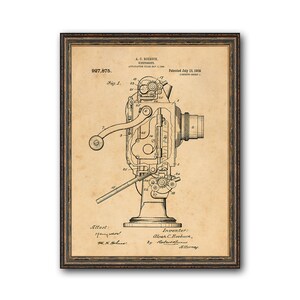 Kinetoscope Patent Illustrations Industrial Decorative Musical Instrument Print Musician Gift
