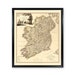 Map of Ireland 1797 Print Vintage Colored Map Country Home Wall Decor