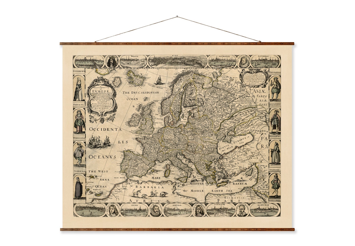 DECORATIVE PRINTED MAPS 15〜18世紀の地図 DECORATIVE PRINTED MAPS 15〜18世紀の地図 Ancient Map of The