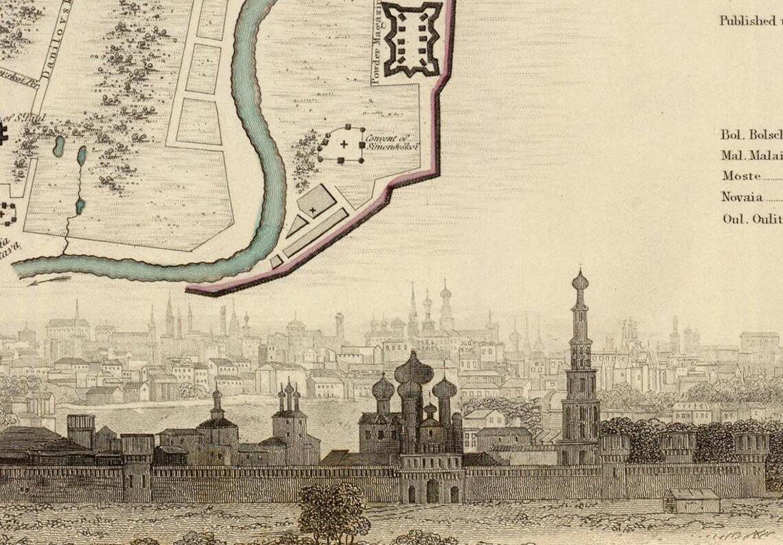 Схема новодевичьего монастыря