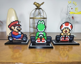 Décoration en perles à repasser Mario Kart - Personnages
